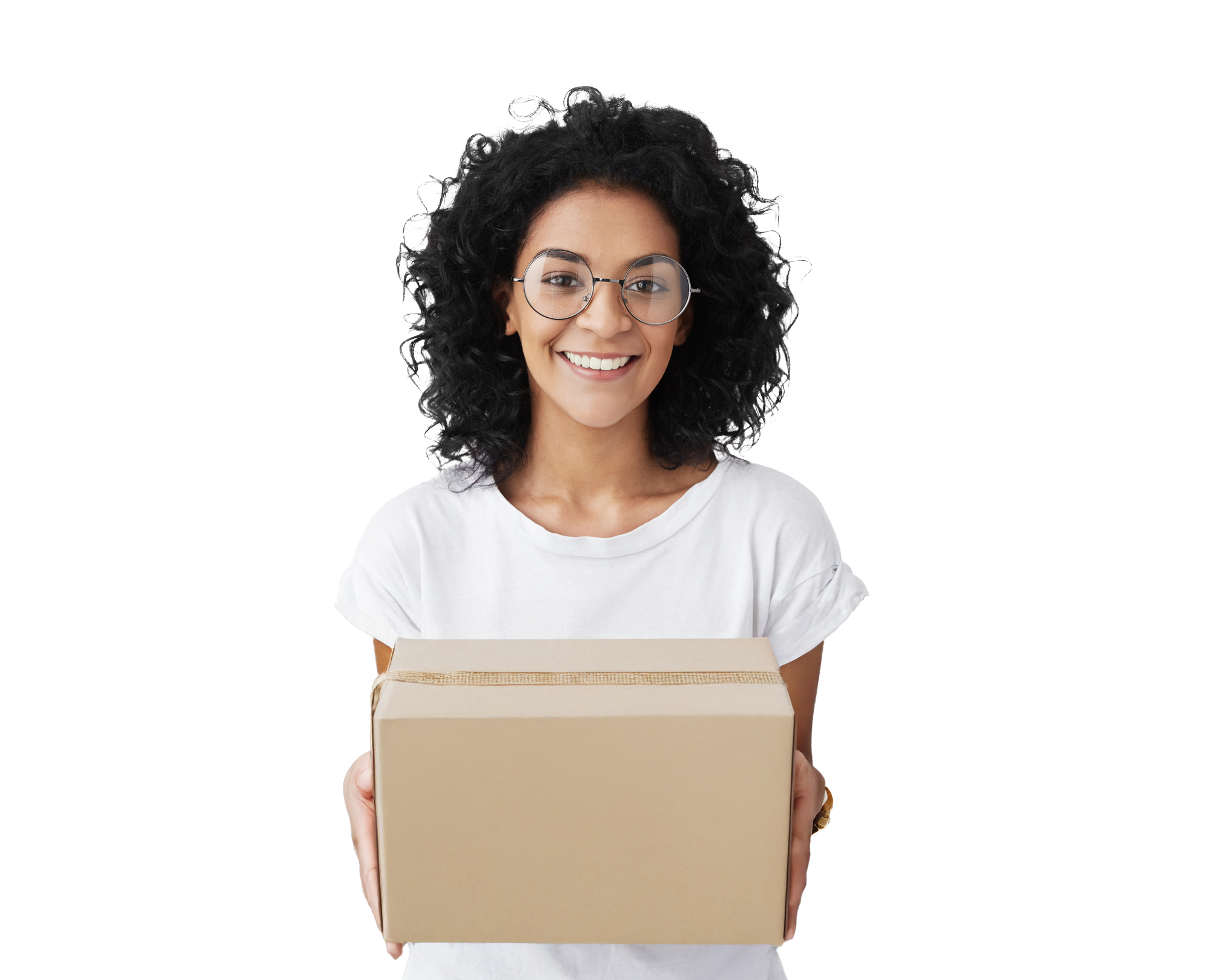 Girl Holding Package